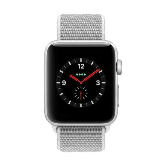 Apple Watch (Series 4) GPS 44 mm - Aluminium Argent - Bracelet Milanais Gris