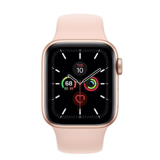 Apple Watch (Series 5) Septembre 2019 44 mm - Aluminium Or - Bracelet Sport Rose
