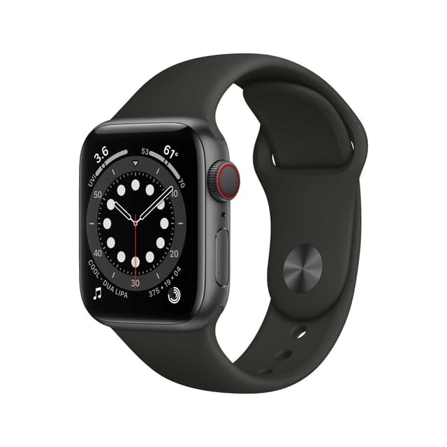 Apple Watch () Septembre 2020 40 mm - Aluminium Gris sidéral - Bracelet Sport Noir