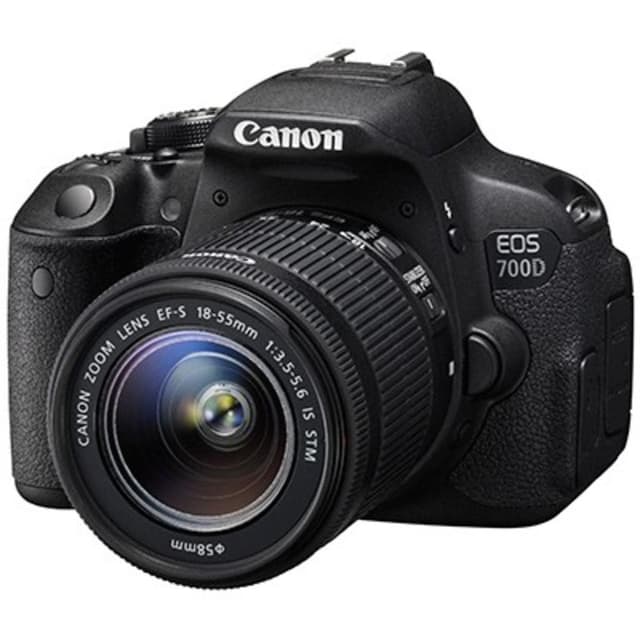 Reflex - Canon EOS 700D Noir + Objectif Canon EF-S 18-55mm f/3.5-5.6 IS